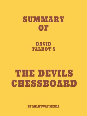 cover image of Summary of David Talbot's the Devils Chessboard